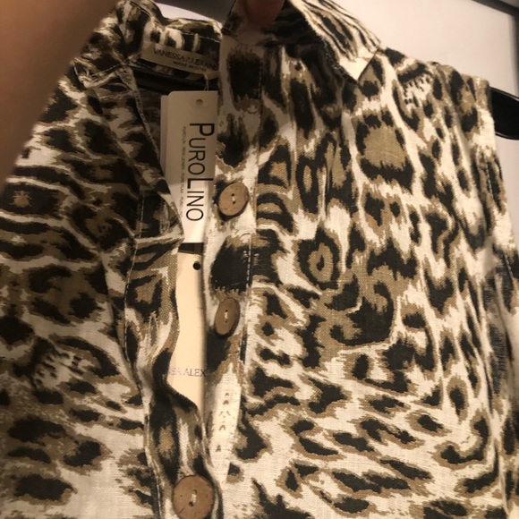 Vanessa Alexander 100% linen dress, NWT, large - Picture 3 of 5